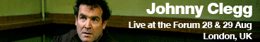 Johnny Clegg band banner